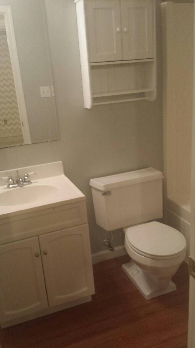 full bath iwth tub/shower completely finished in basement