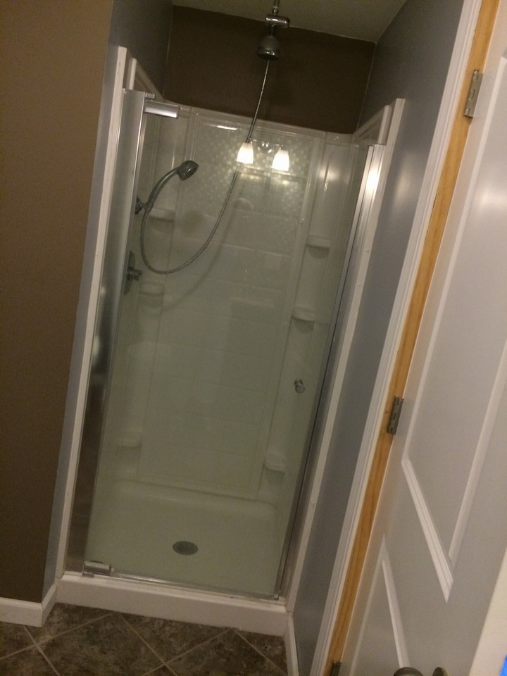 shower in master bath
